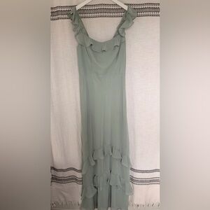 Birdie Grey Luna Dress Chiffon Sage Dress